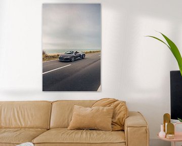 Audi R8 V10 met een Prachtig Zeezicht op de Achtergrond van Sebastiaan van 't Hoog