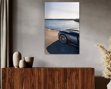 Audi R8 V10 met een Prachtig Zeezicht op de Achtergrond van Sebastiaan van 't Hoog