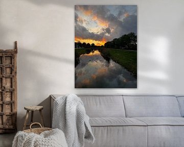 Beautiful sunset in Zeewolde by Olga Bujak