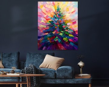 Kerstboom kleuren spektakel van But First Framing