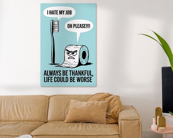 Example of the artwork in a room