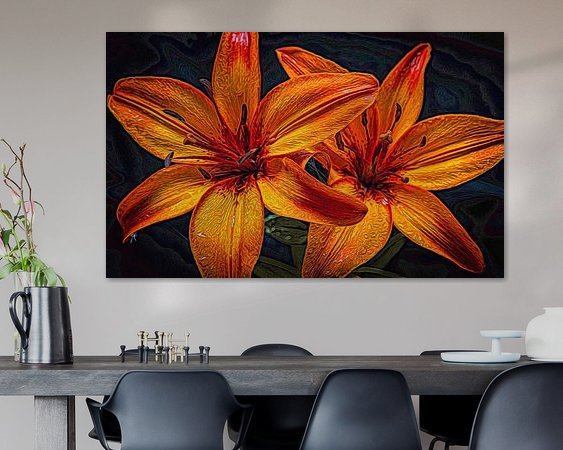 Example of the artwork in a room