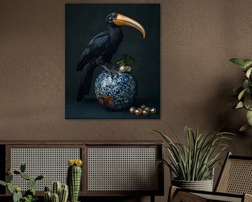 Stilleven vogel portret van But First Framing