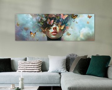 Butterfly Dreams van Abstract Schilderij