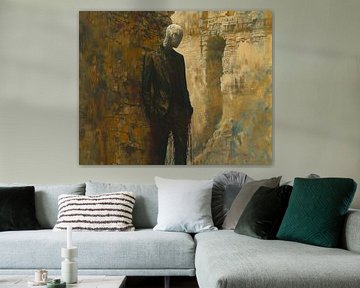 Masked Silence van Abstract Schilderij