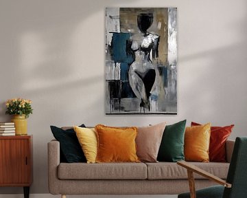 Vrouwenfiguur | Abstract Grace van Abstract Schilderij