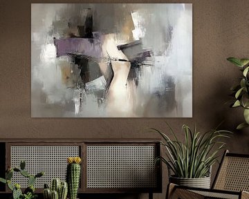 Motion Silhouette van Abstract Schilderij