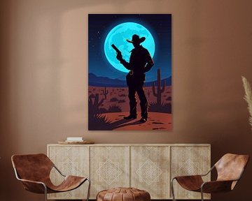 Einsamer Cowboy Scherenschnitt 2