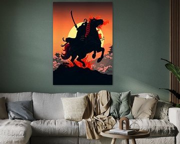 Samoerai krijger silhouet van MIROKKU