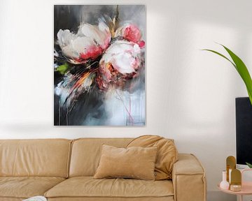 Bloemen, modern en abstract van Studio Allee