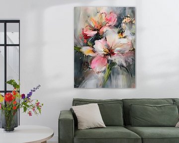 Bloemen, modern en abstract van Studio Allee