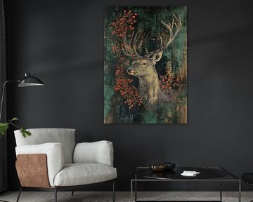 Deer & Berries by Bianca ter Riet