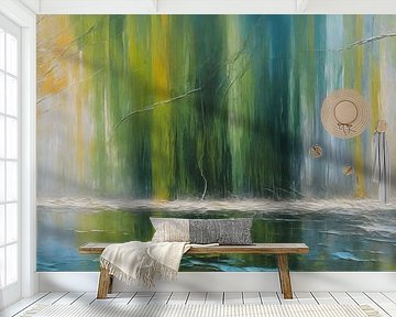 A weeping willow by the water