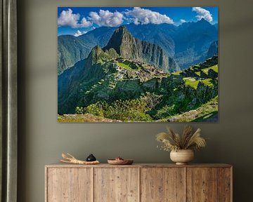 Herrliche Panorama der verborgenen Stadt Machu Picchu