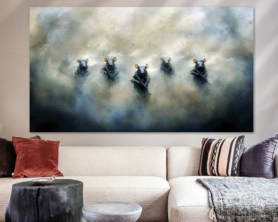 Example of the artwork in a room