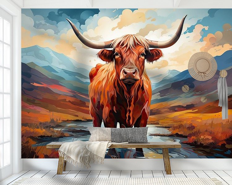 Example of the artwork in a room
