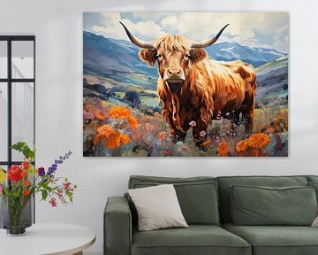 De Highland Cow in al zijn pracht van Niklas Maximilian