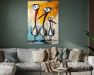Vogels van Blikvanger Schilderijen