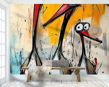 Vogels van Blikvanger Schilderijen