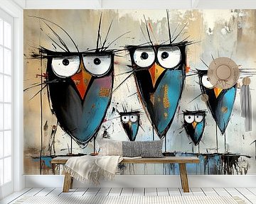 Familie von Blickfänger Gemälde