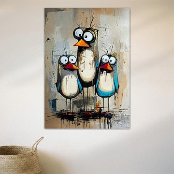 Familie Vogel von Blickfänger Gemälde