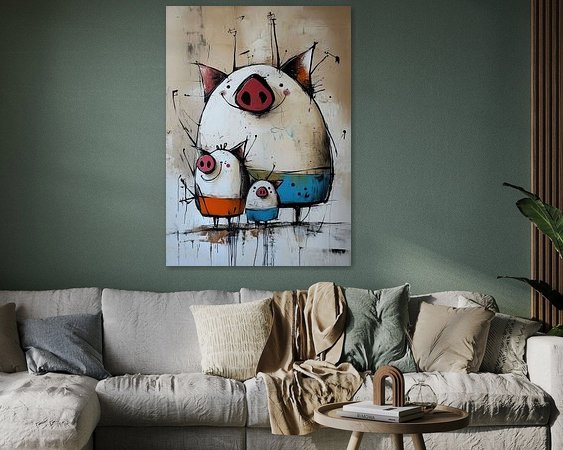 Example of the artwork in a room