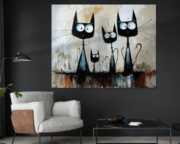 Katten Familie van Blikvanger Schilderijen