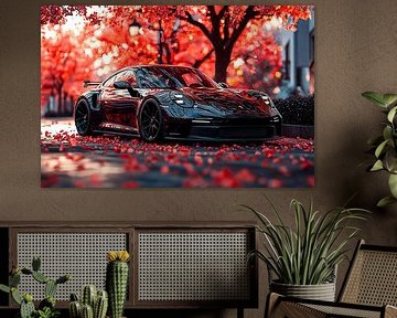 A black Porsche 911 GT3