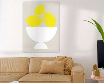 TW living - modern summer lemon art - 4 van TW living