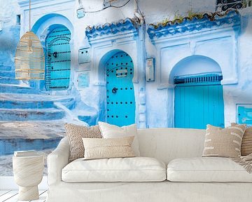 Chefchaouen, blue city of northern Morocco by Melissa Peltenburg