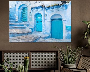 Chefchaouen, blue city of northern Morocco by Melissa Peltenburg