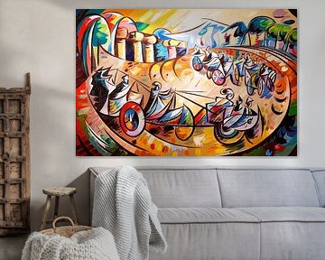 Futuristic racing cart art by Art & Soul Creations