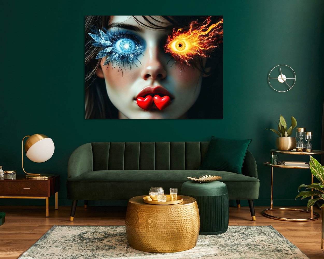 Example of the artwork in a room