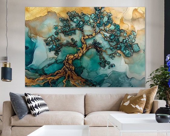 Example of the artwork in a room