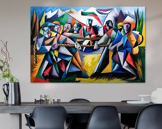 Example of the artwork in a room
