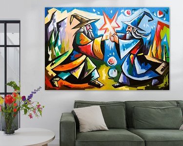 Example of the artwork in a room