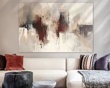 Abstract schilderij in neutrale kleuren van Art & Soul Creations