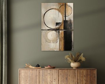Abstract met cirkels en lijnen van Art & Soul Creations