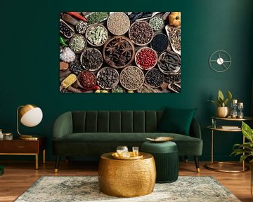 Selectie van exotische specerijen uit de hele wereld I van Photo Art Thomas Klee