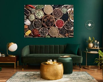 Selectie van exotische specerijen uit de hele wereld II van Photo Art Thomas Klee
