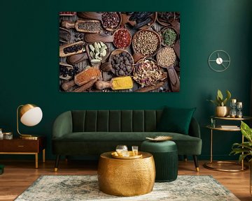 Selectie van exotische specerijen uit de hele wereld III van Photo Art Thomas Klee