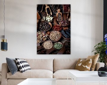 Selectie van exotische kruiden uit de hele wereld V van Photo Art Thomas Klee