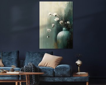 Vase | Flüsternde weiße Blüten von Zen und Mehr