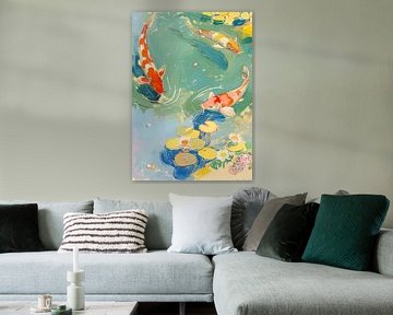 Koi in vijver van MIROKKU