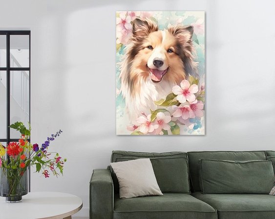 Example of the artwork in a room