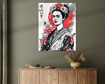 Frida Japanse kunst 6 van MIROKKU