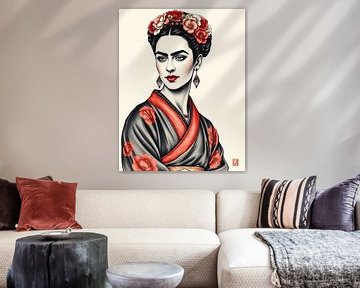 Frida Japanse kunst 2 van MIROKKU