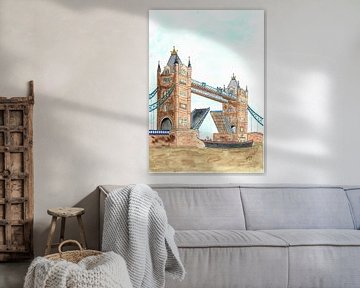 Towerbridge Londen van Peter Starrenburg