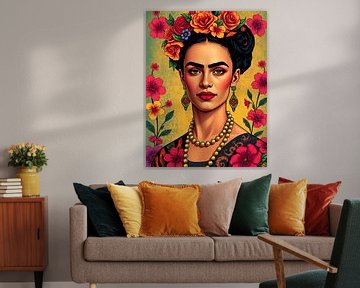 Klassiek portret Frida 6 van MIROKU