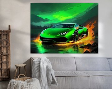 Lamborghini Huracan - Groen van MIROKU